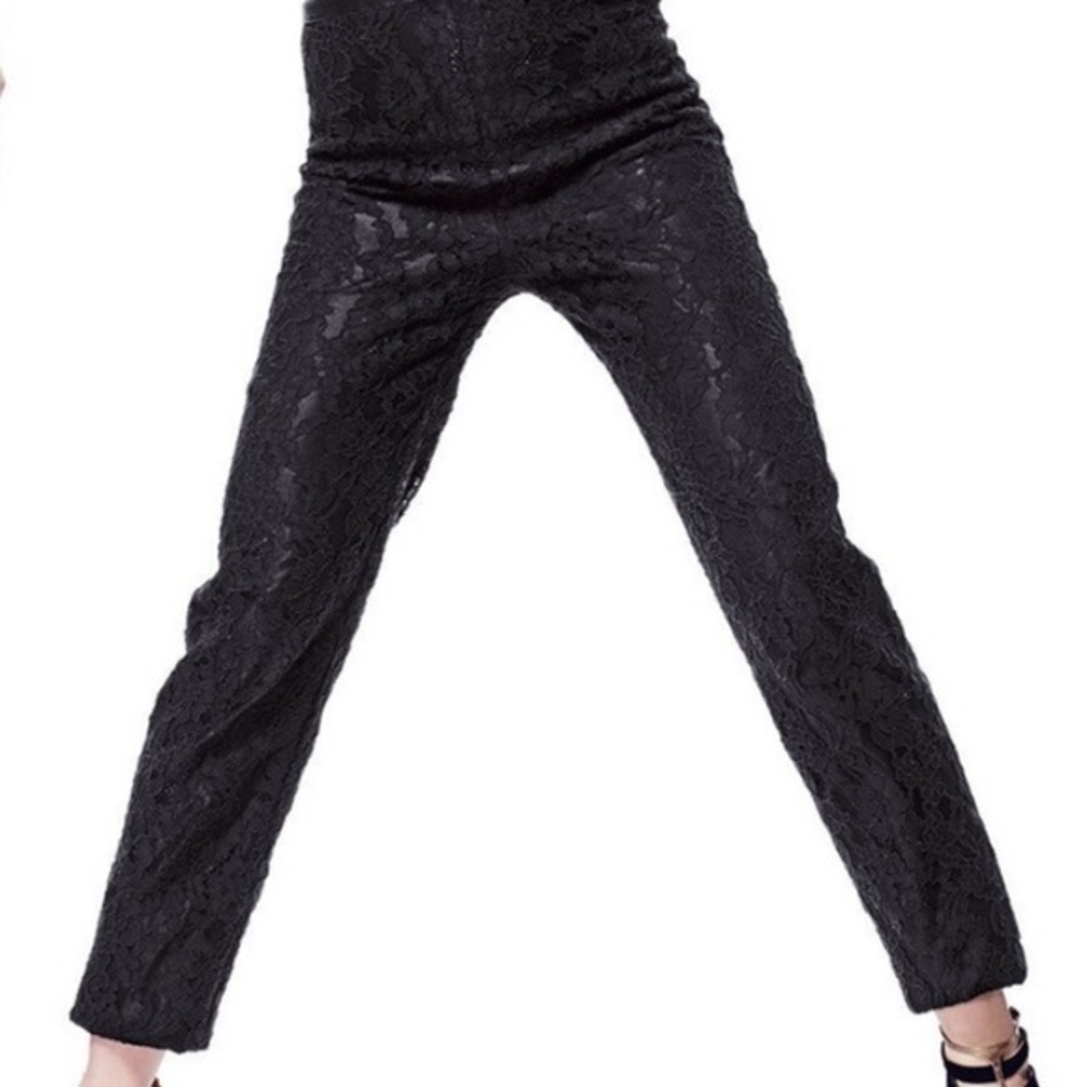 NICOLE MILLER COLLECTION SEXY BLACK LACE BIKERCORE PANTS 2